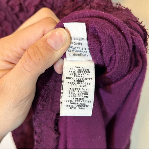 Diane Von Furstenberg Purple Barbie Lace Dress Size 10 - Picture 6 of 7